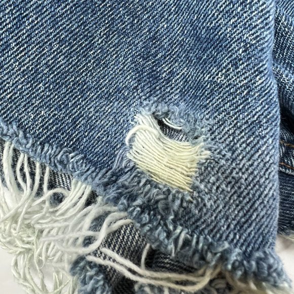 VTG 90s Levi's Jean Shorts Mens 33* 505 Blue Faded Cut Off Denim Jorts Tag 36 - Picture 2 of 16